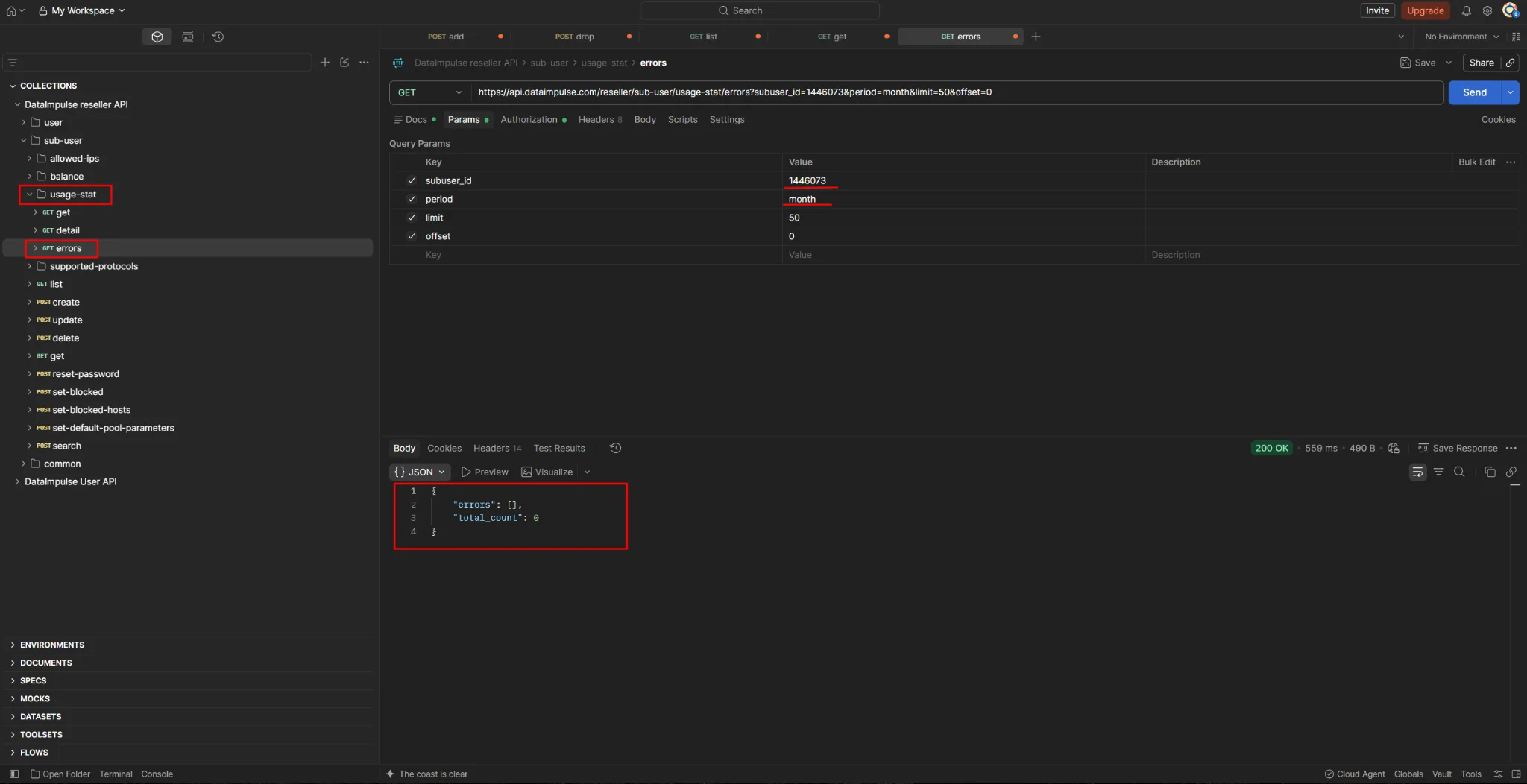 Errors reseller
