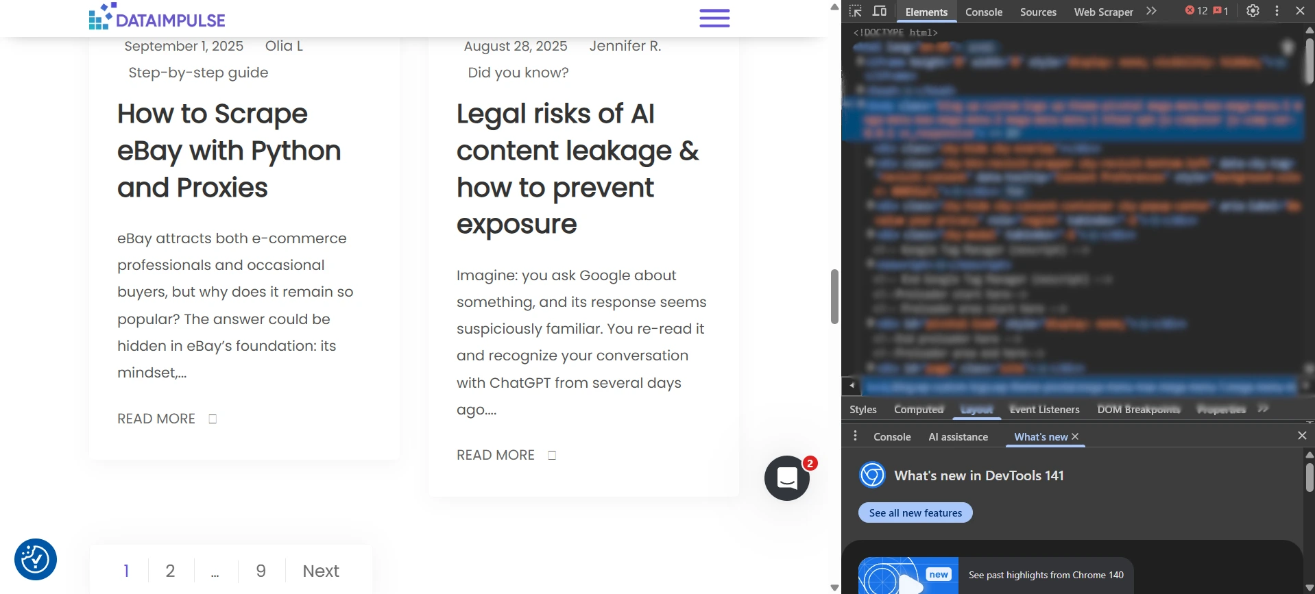 Web scraper extension integration guide