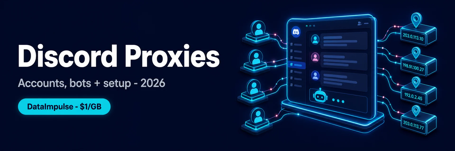Best Discord proxies 2026 for accounts and bots - setup guide banner