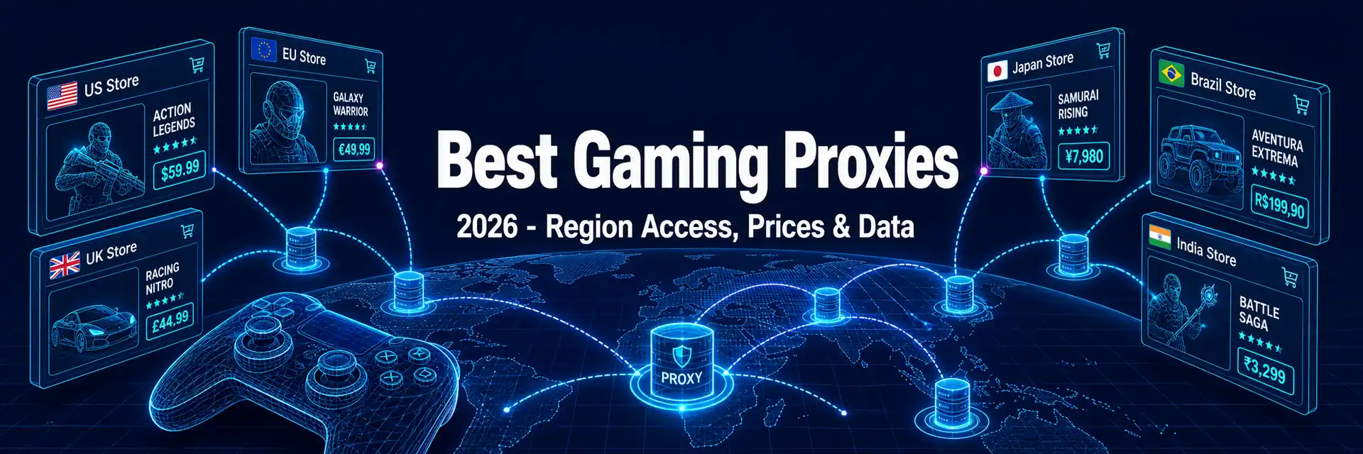 Best gaming proxies 2026 region access prices data - banner