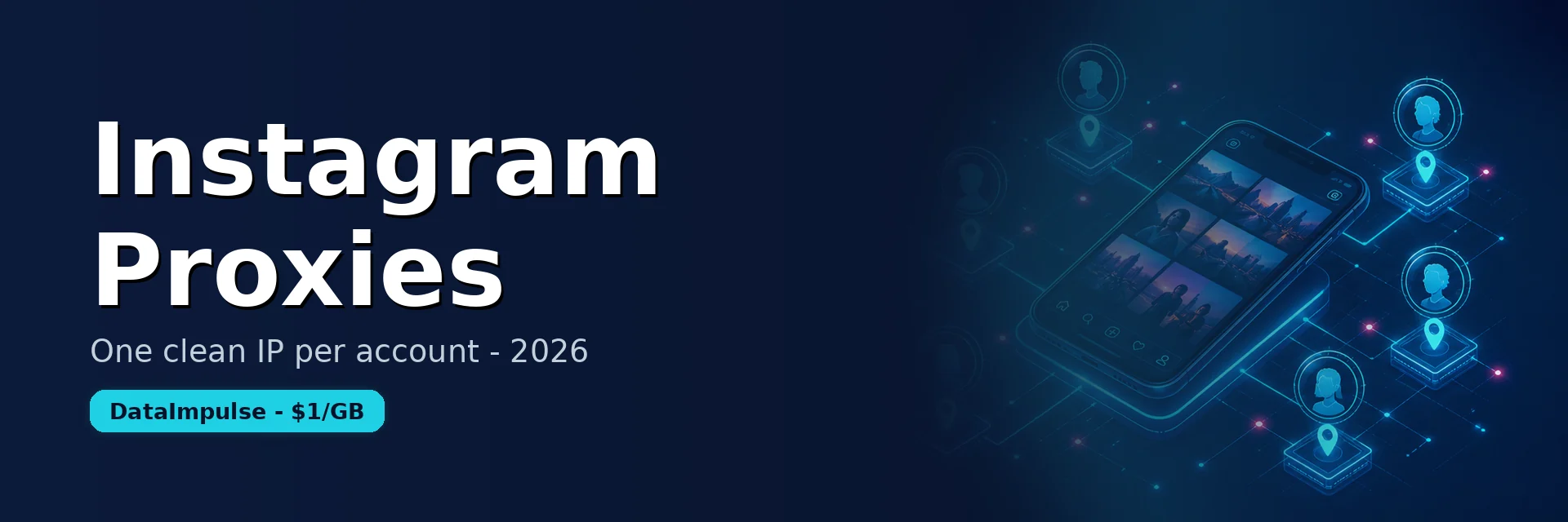 Best Instagram proxies 2026 for multiple accounts - setup guide banner