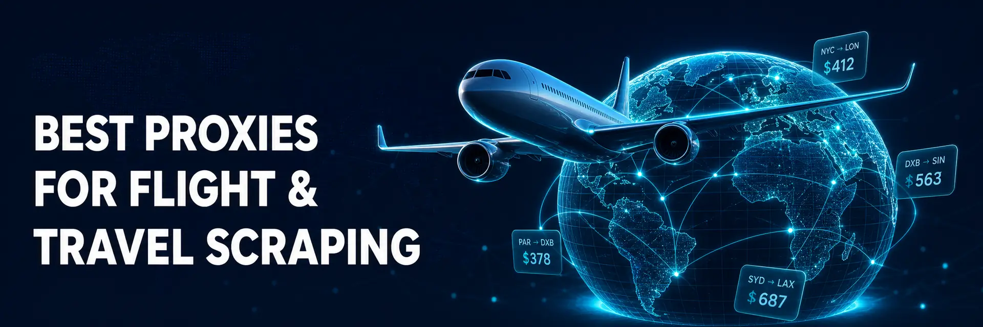 Best proxies flight travel scraping cover 2