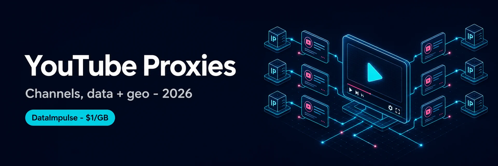 Best YouTube proxies 2026 for channels and data - setup guide banner