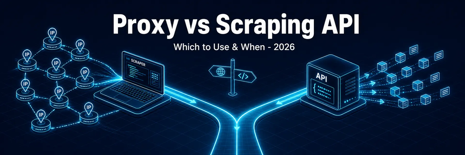 Proxy vs scraping API 2026 which to use and when - banner