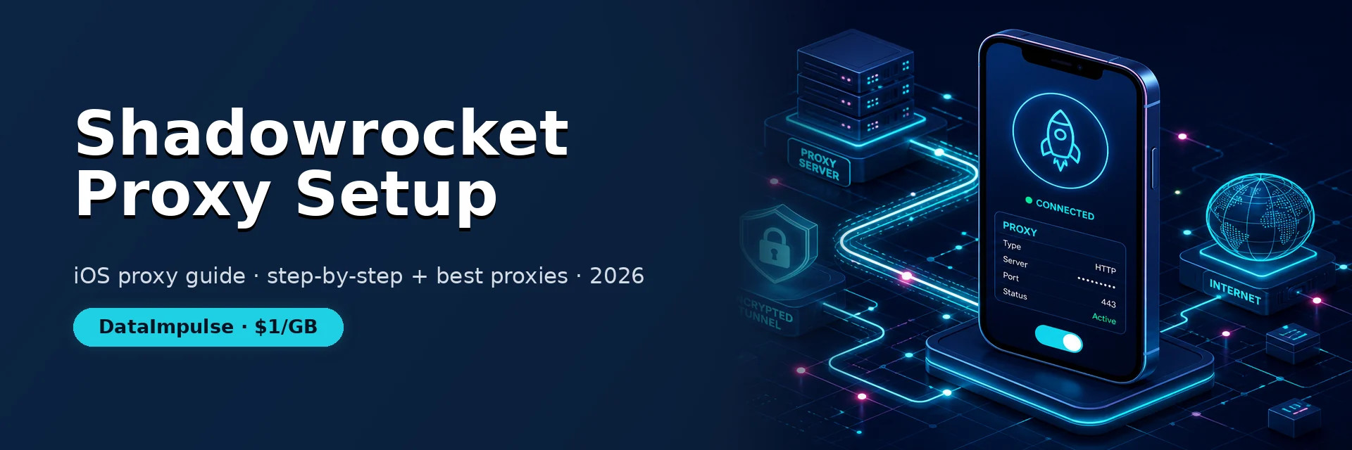 How to set up a proxy in Shadowrocket 2026 - iOS proxy guide banner