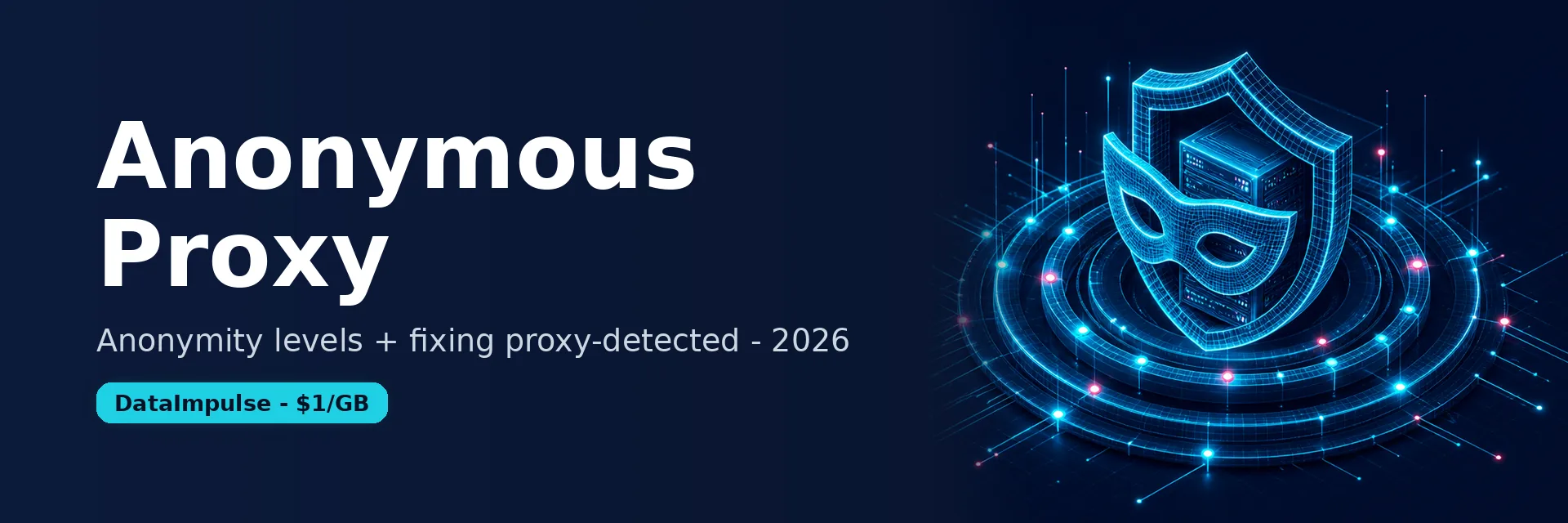 Anonymous proxy explained 2026 - anonymity levels and detection fix banner