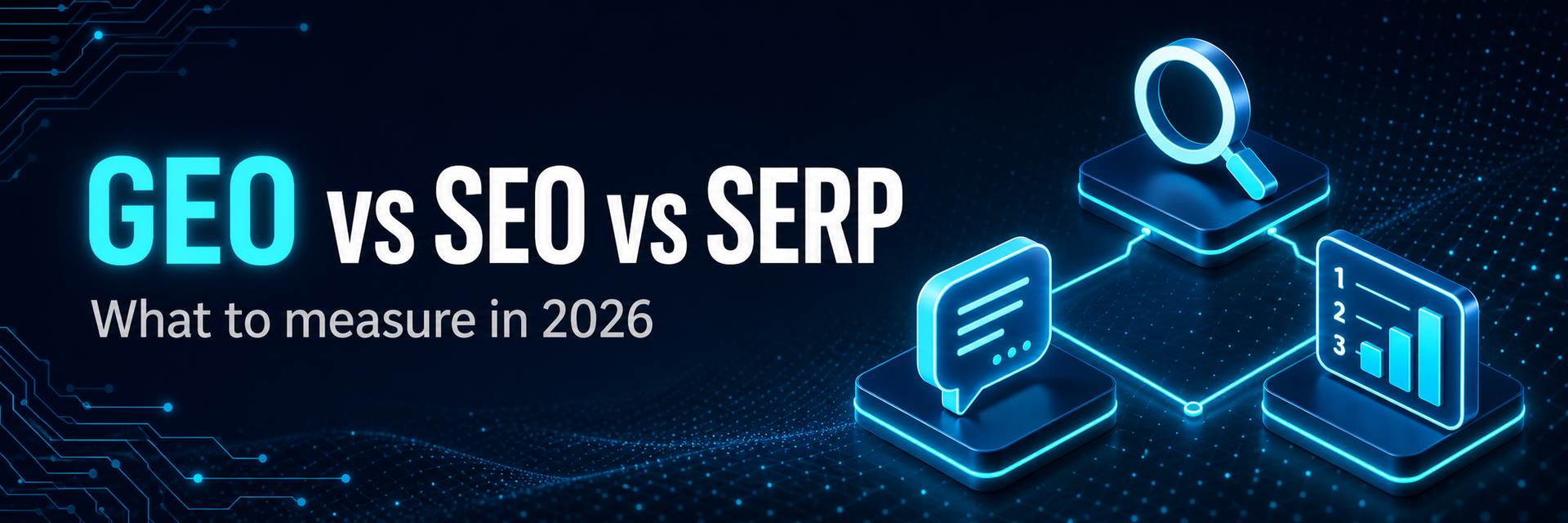 GEO vs SEO vs SERP tracking comparison for 2026