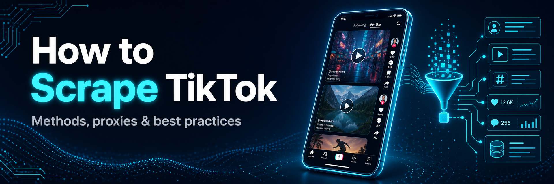 How to scrape TikTok with residential and mobile proxies