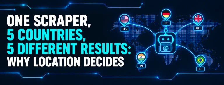 One scraper, 5 countries, 5 different results: why location decides
