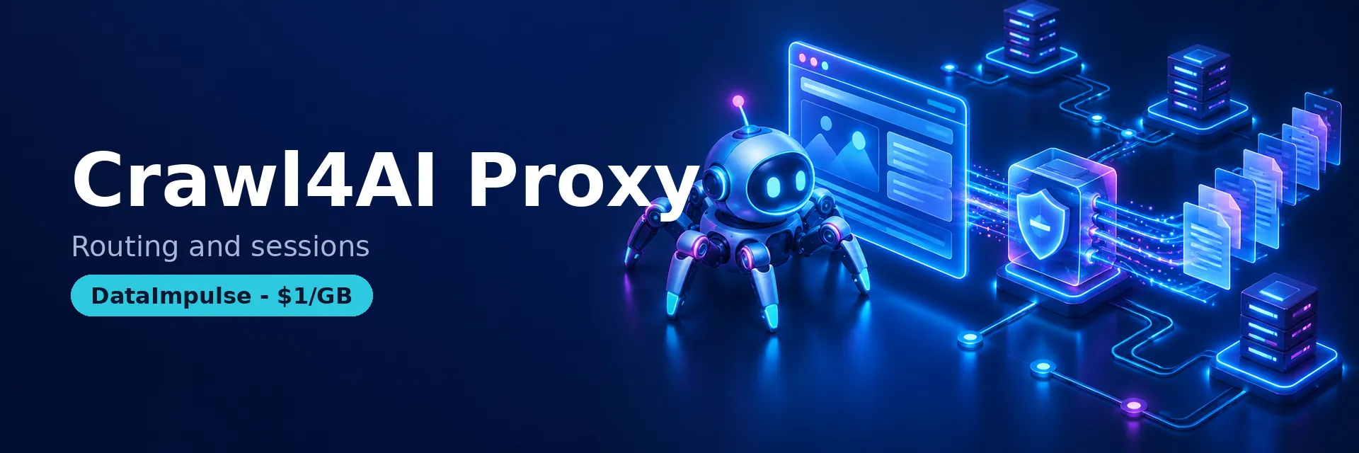 Crawl4AI proxy configuration explained - browser, proxy, extraction and throttle - DataImpulse