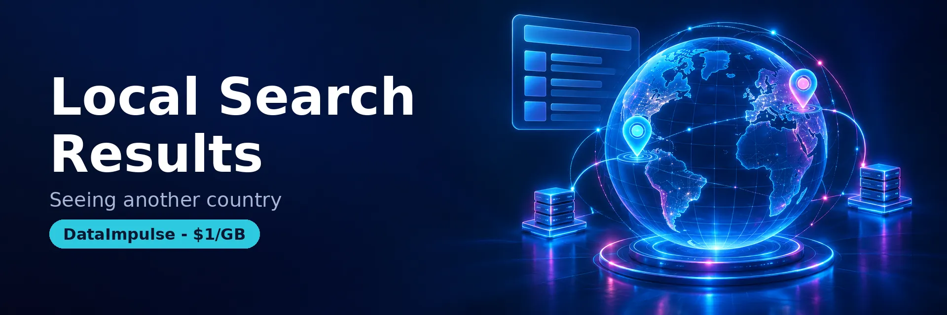 Checking Google search results from another country - DataImpulse