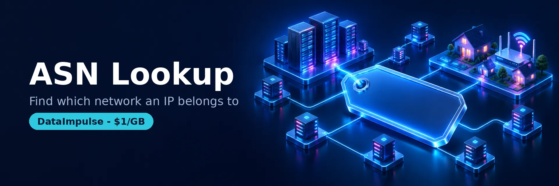 IP address lookup connecting an observed BGP prefix and origin ASN with a separate registry record