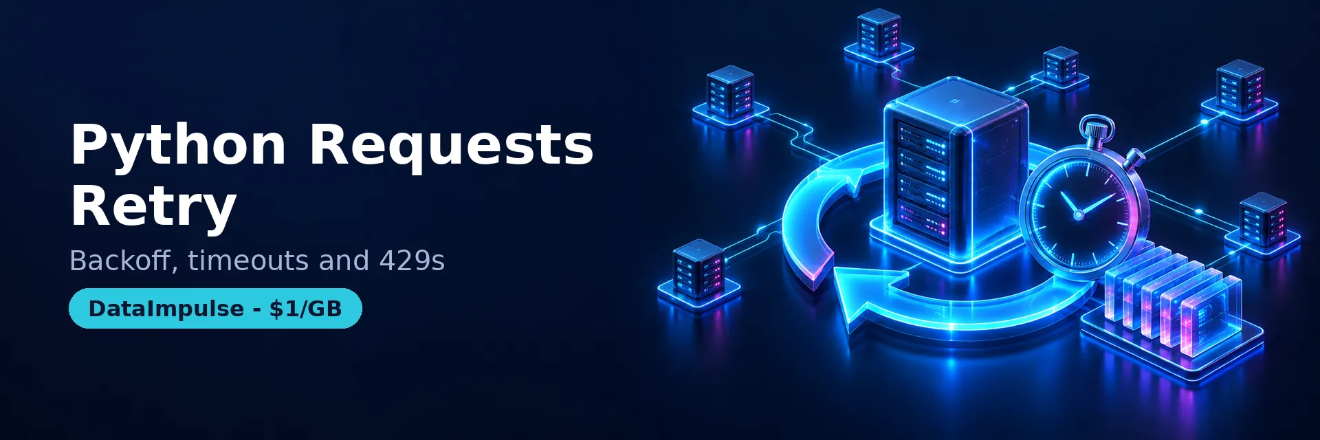 Python Requests Retry flow showing failure classification, replay safety, retry budgets, and server pacing