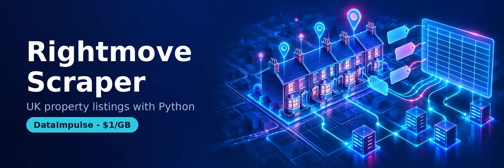 Python property collection workflow showing listing extraction, validation and CSV export